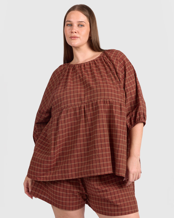 Florence top | Maple Gingham