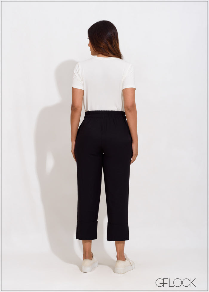Fold Hem Pull On Pant - 050623