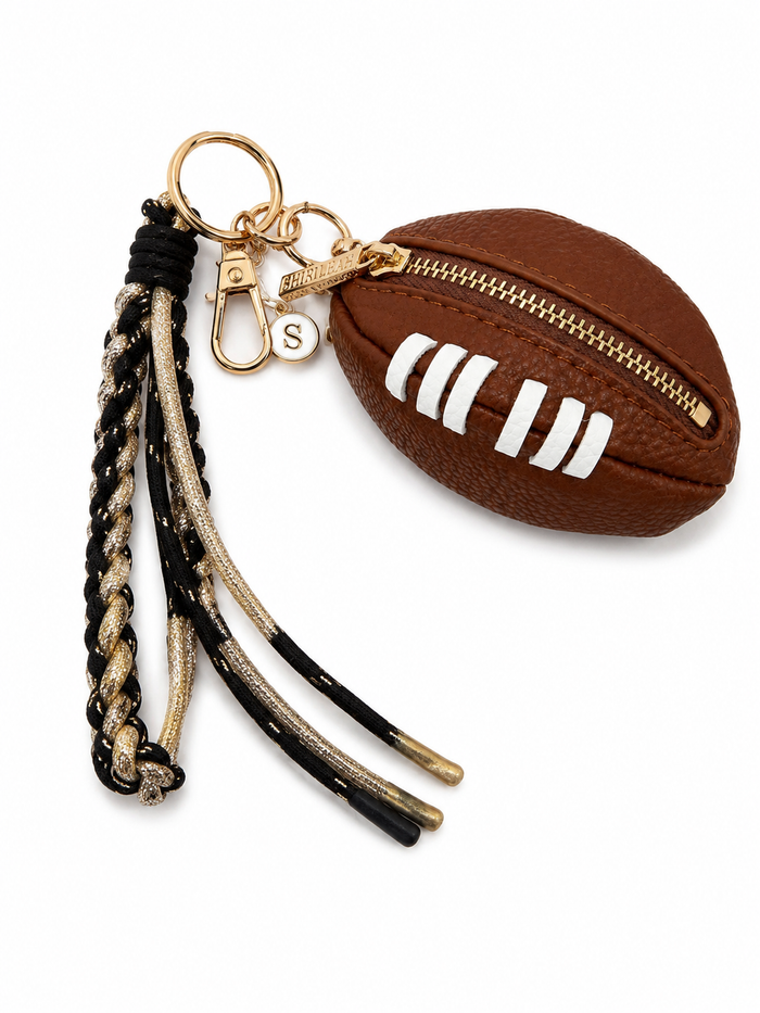 Football Bag Charm/ Key Ring