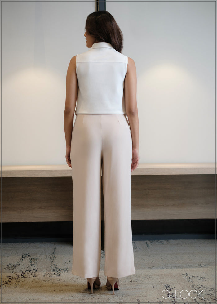 Front Dart Detail Flare Pant - 140823