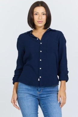 Gaia Longsleeve Top - Greige Goods