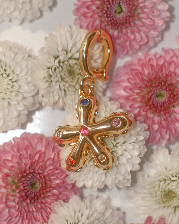 Gem Flower Charm