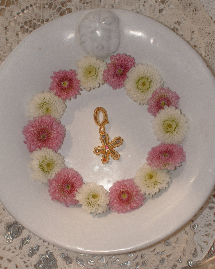 Gem Flower Charm
