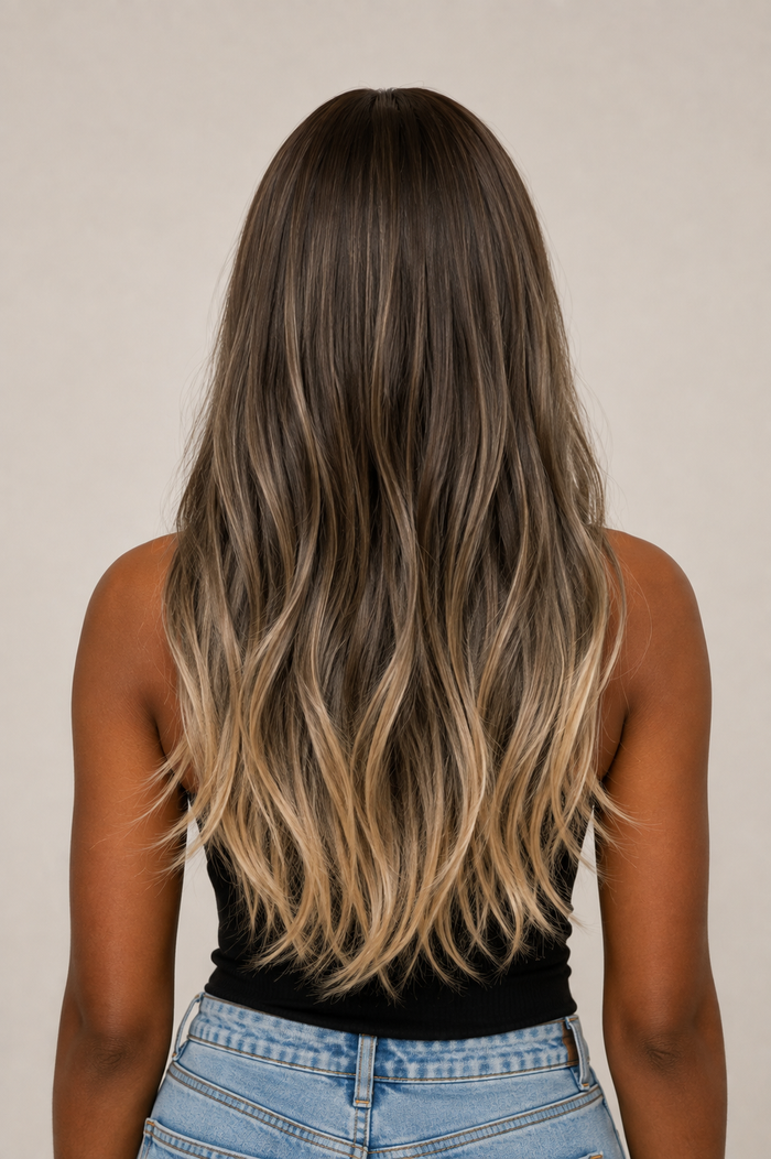 Gilded Strands™ Ash Ombre Straight Wig — 24"