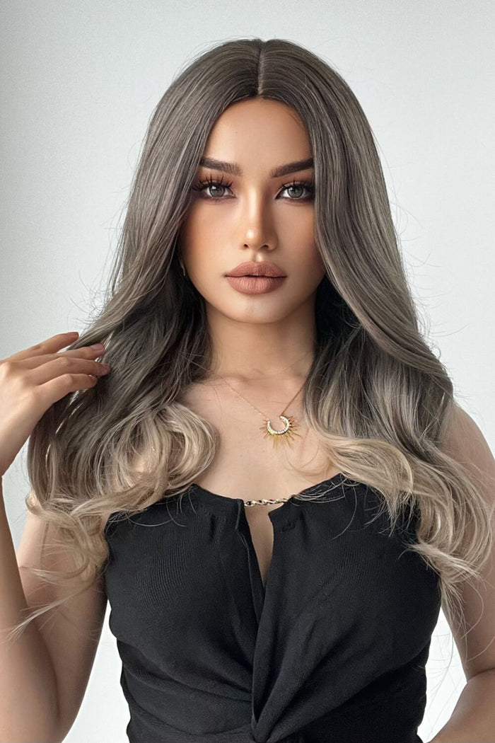 Gilded Strands™ Ash Ombre Straight Wig — 24"