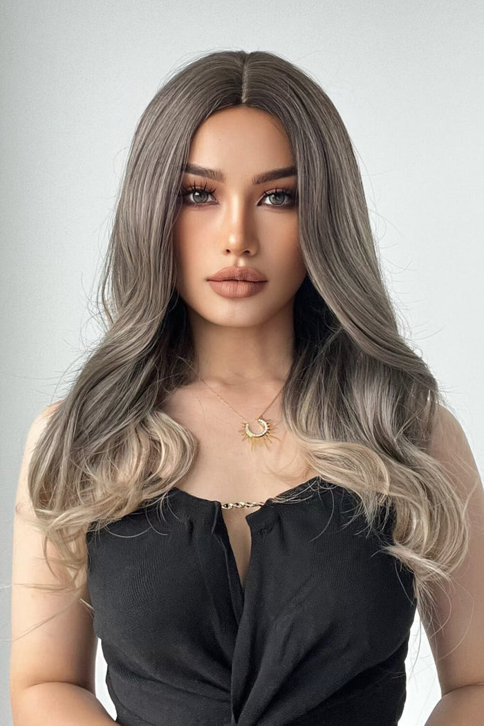 Gilded Strands™ Ash Ombre Straight Wig — 24"
