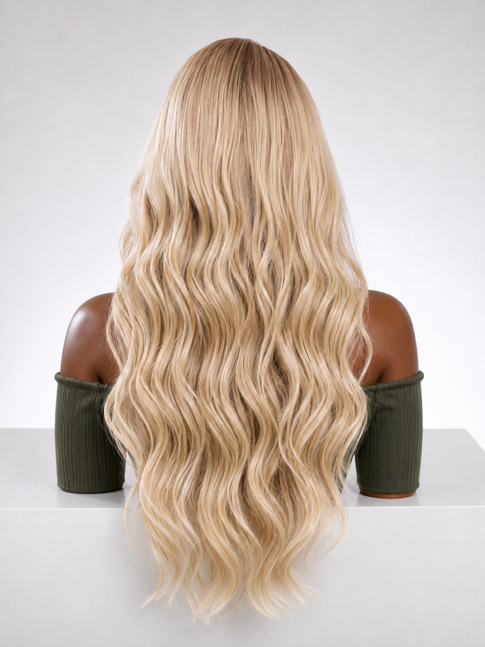 Gilded Strands™ Champagne Luxe Wave Wig — 25