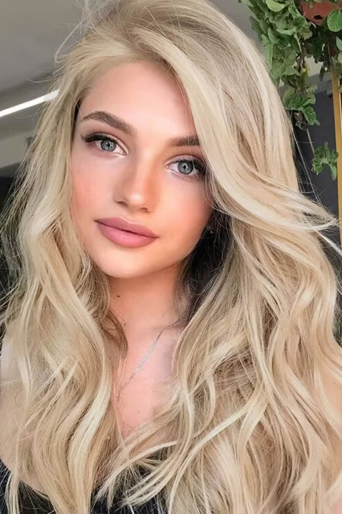 Gilded Strands™ Champagne Luxe Wave Wig — 25