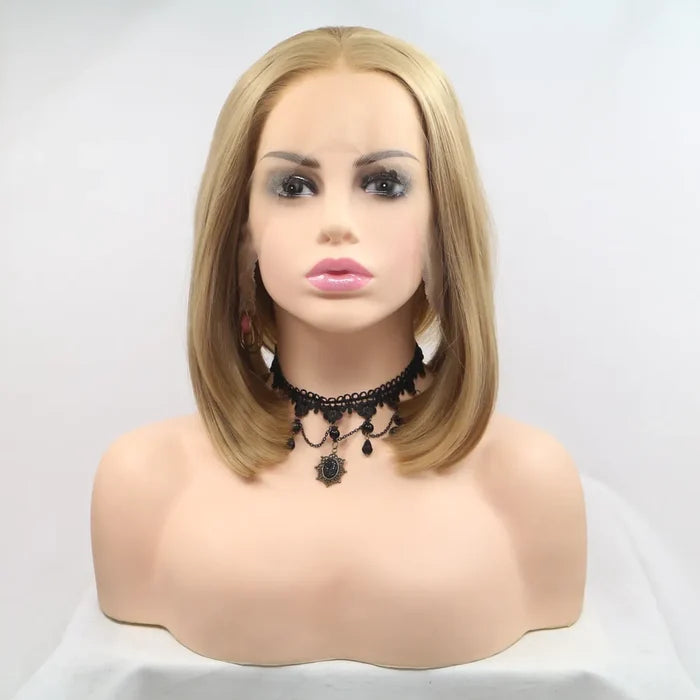 Gilded Strands™ Khaki Straight Bob — 12"
