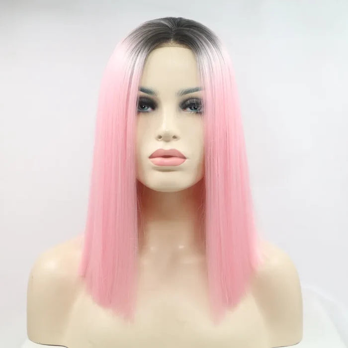 Gilded Strands™ Rose Noir Straight Bob — 12"