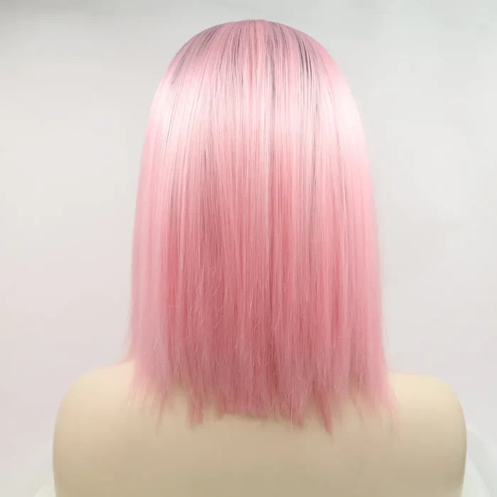 Gilded Strands™ Rose Noir Straight Bob — 12"