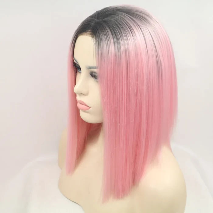 Gilded Strands™ Rose Noir Straight Bob — 12"