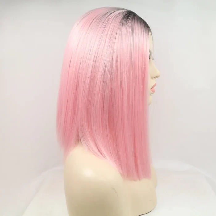 Gilded Strands™ Rose Noir Straight Bob — 12"