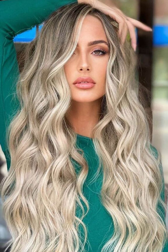 Gilded Strands™ Sunlit Balayage Wave Wig — 26"