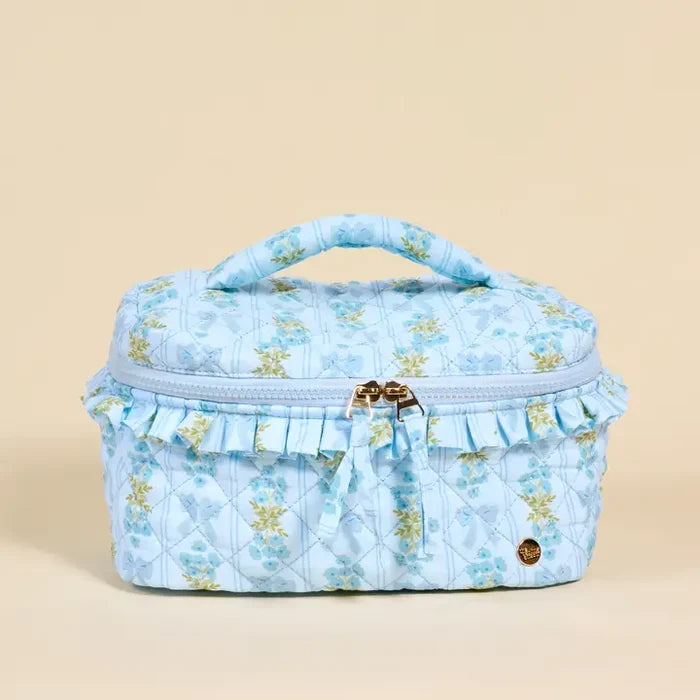 Glam & Go Quilted Cosmetic Bag - Greige Goods