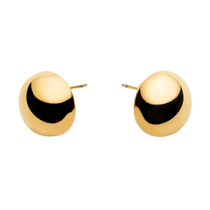 Gold Button Studs - Greige Goods