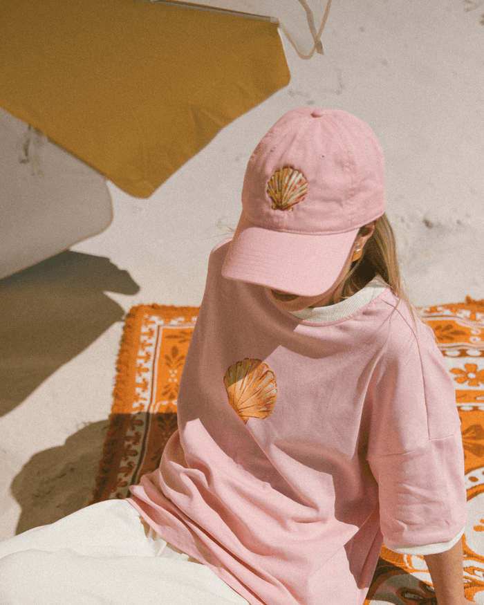 Golden Shell Cap | Pink