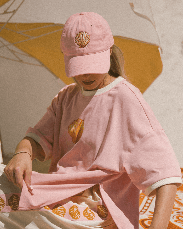 Golden Shell Cap | Pink