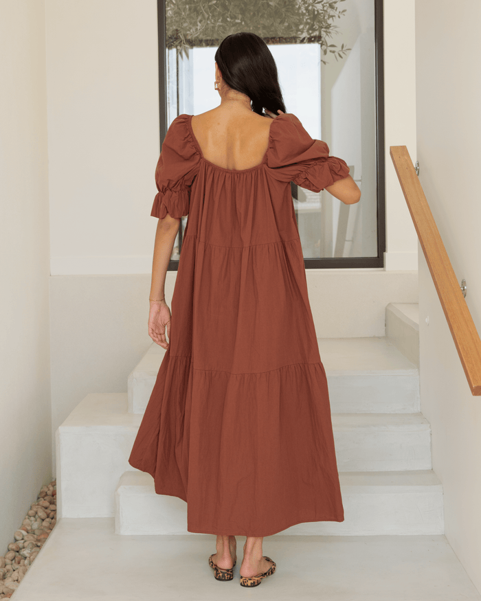 Goldie Maxi Dress | Brown