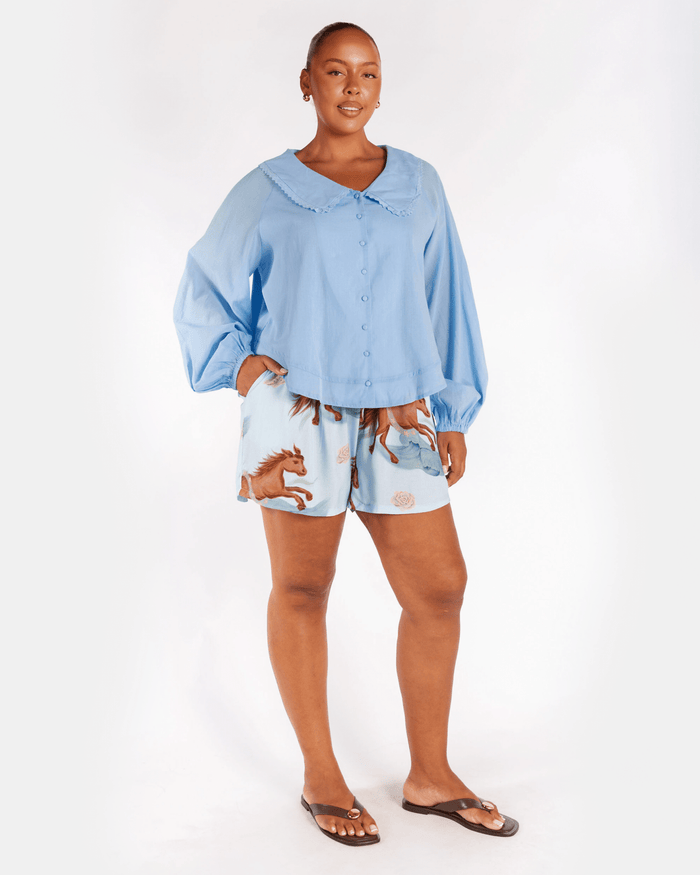 Haisley Top | Blue