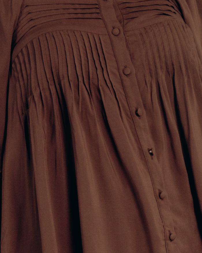 Harper Top in Chocolate - Breastfeeding Access - The Lullaby Club