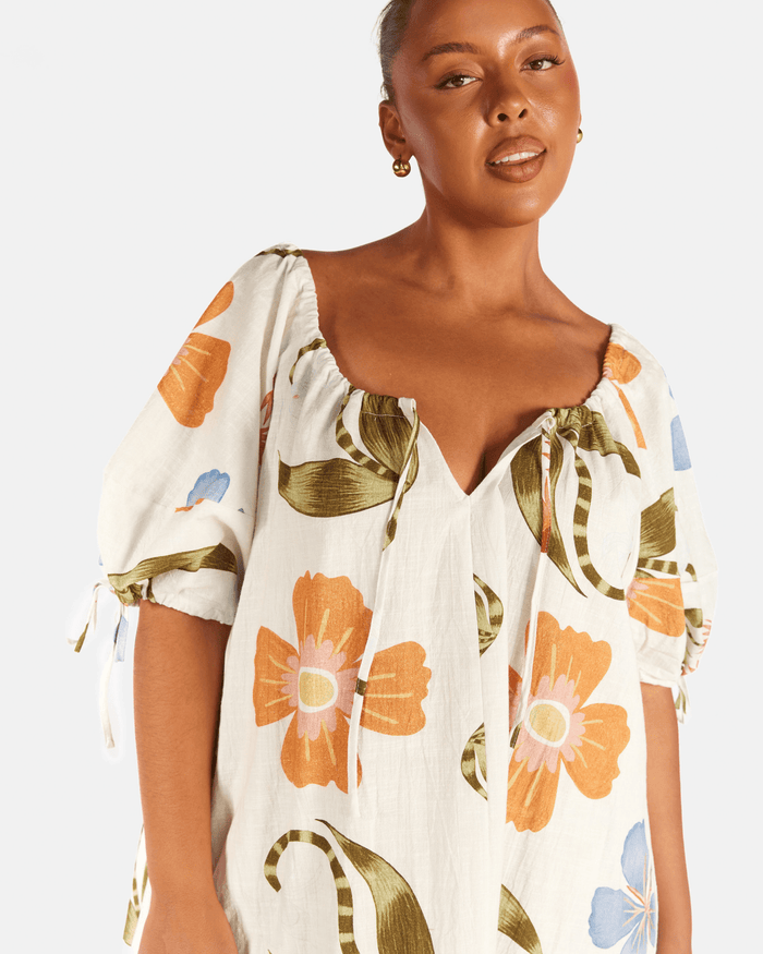 Harvey Mini Dress | Sunset Meadow