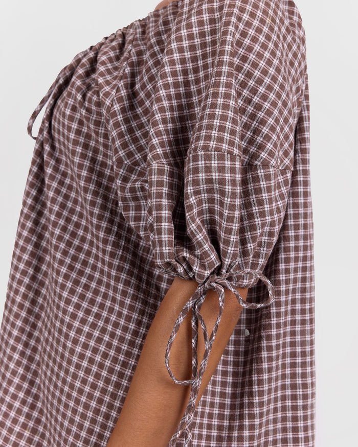 Harvey Top | Walnut Gingham