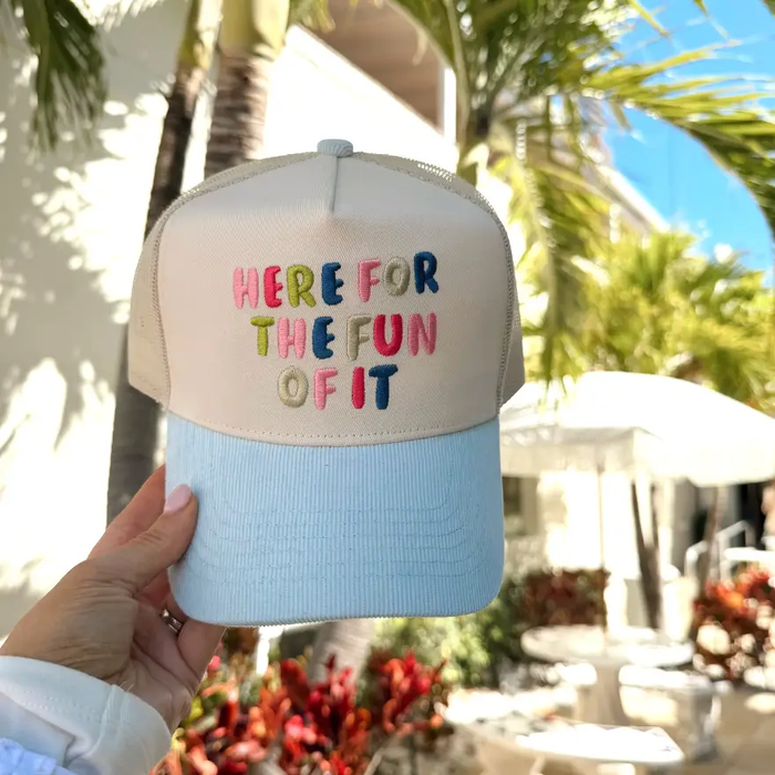 Here for the Fun of It Trucker Hat