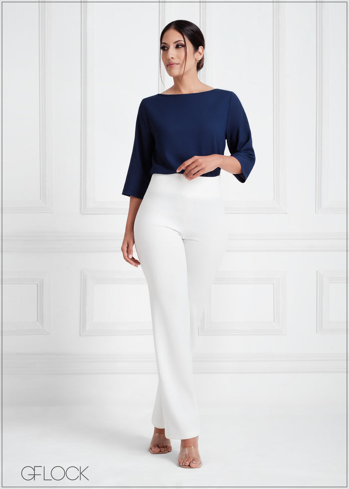 High Waist Straight Leg Pant - 050523