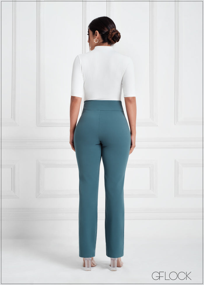 High Waist Straight Leg Pant - 050523