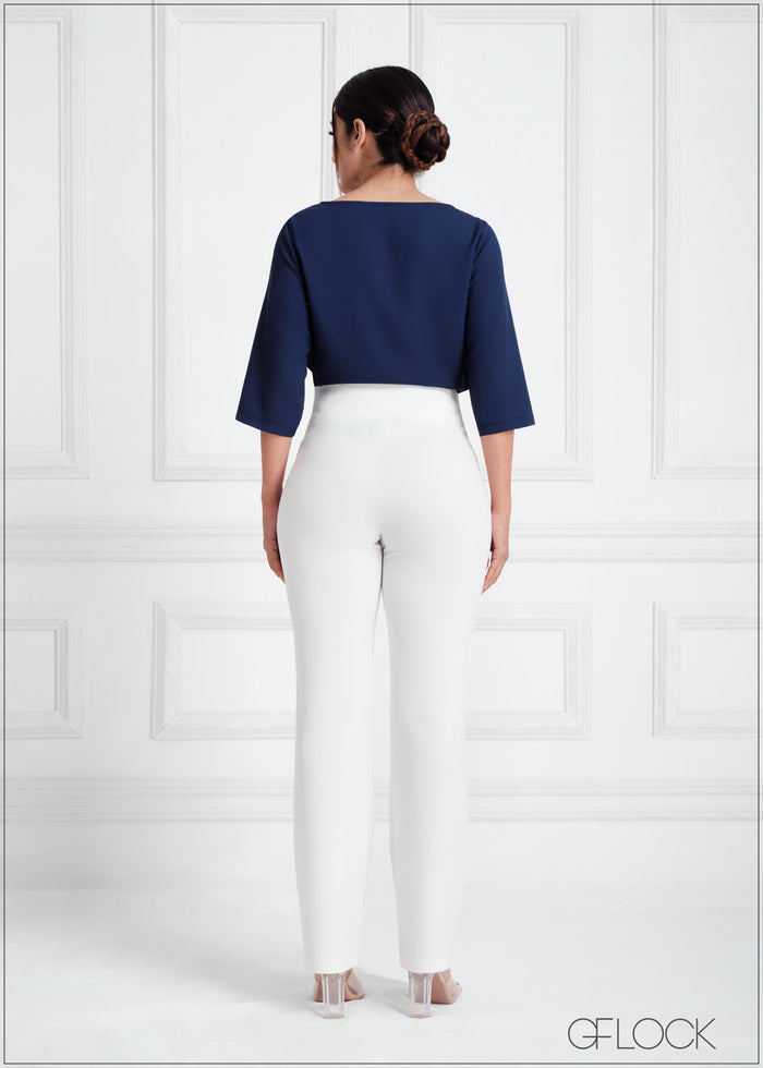High Waist Straight Leg Pant - 050523