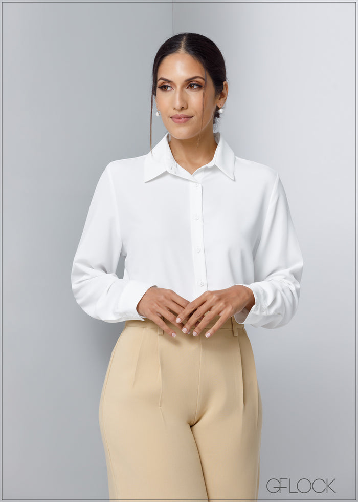 High Waisted Pleated Pant - 120623
