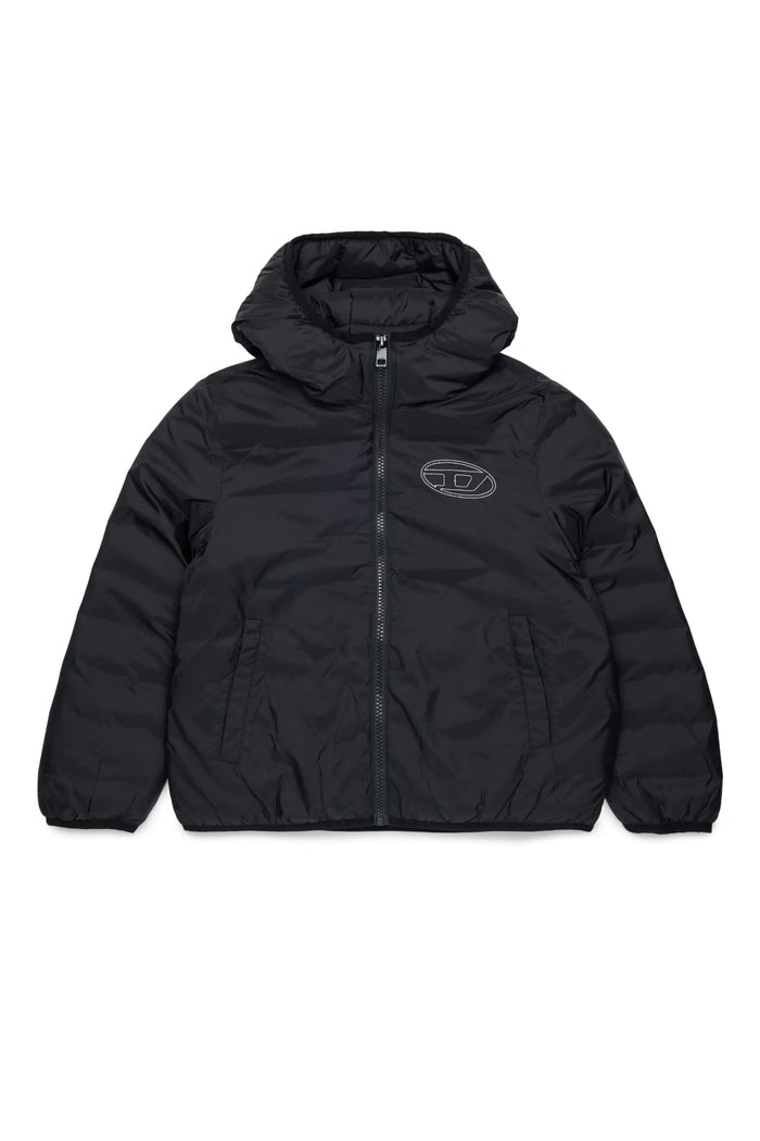 Hooded jacket in padded nylon