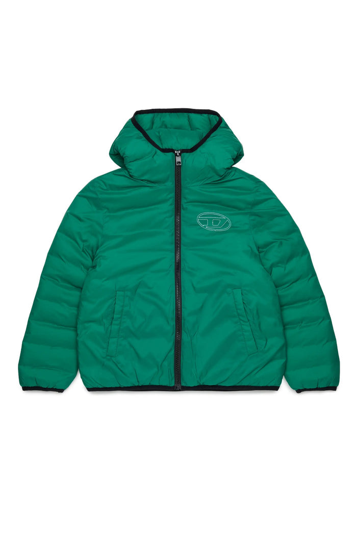 Hooded jacket in padded nylon