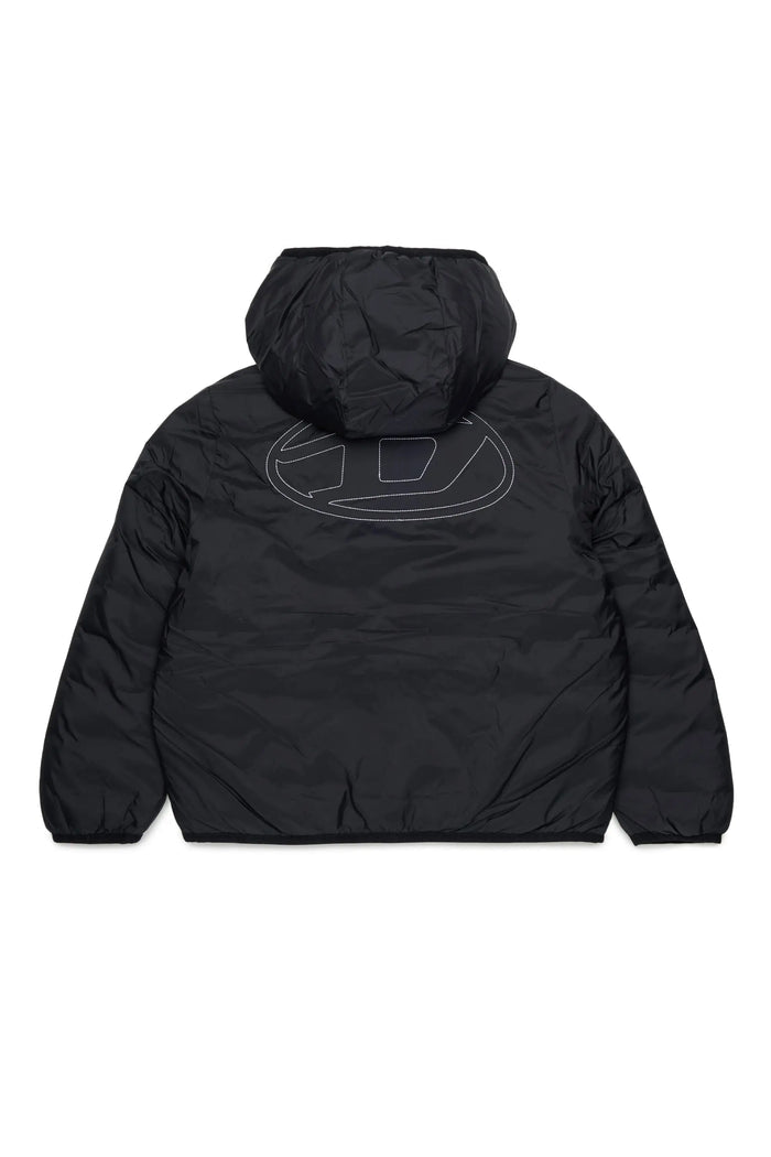 Hooded jacket in padded nylon