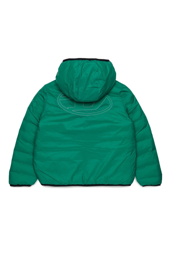 Hooded jacket in padded nylon