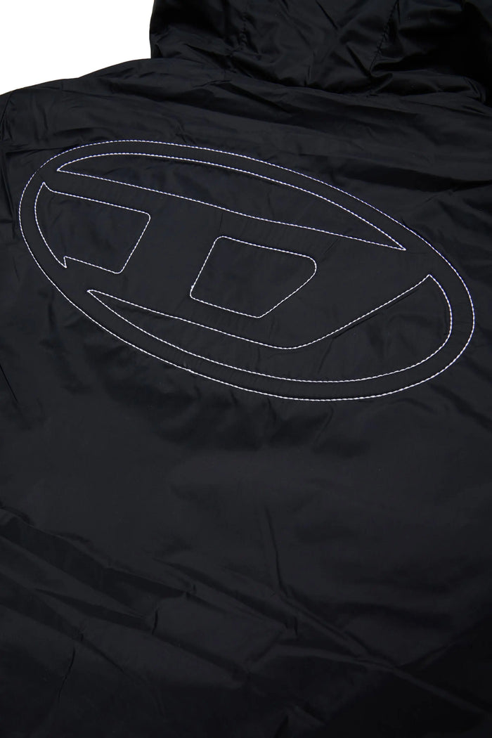 Hooded jacket in padded nylon