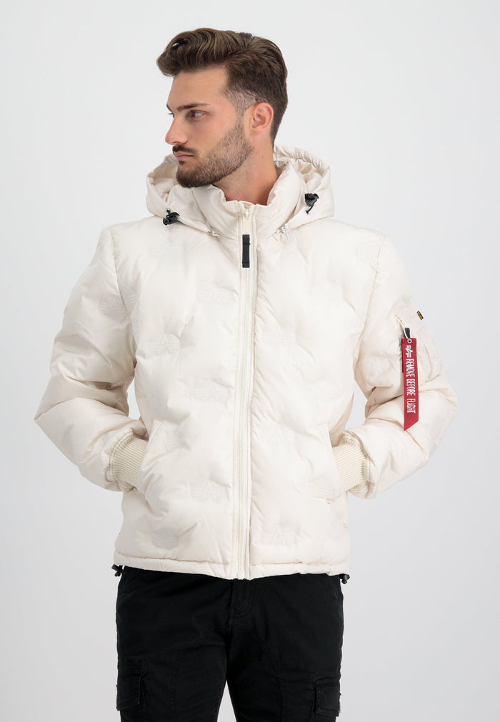 HOODED LOGO PUFFER OUTERWEAR Alpha Industries