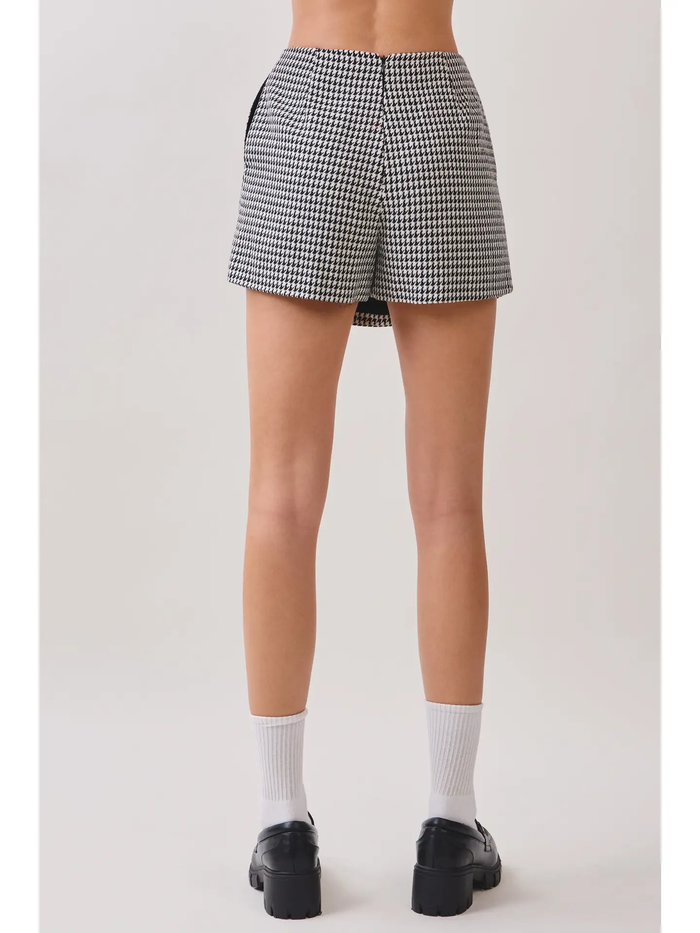 Houndstooth Top and Skirt Set