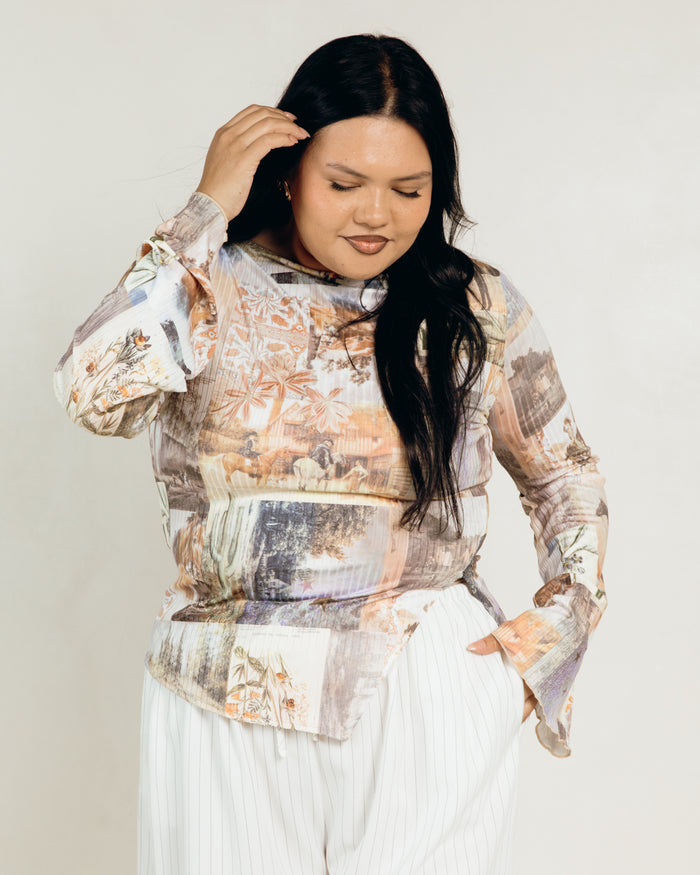 Isla Long Sleeve in Meadow Muse - Size Inclusive Fashion - The Lullaby Club