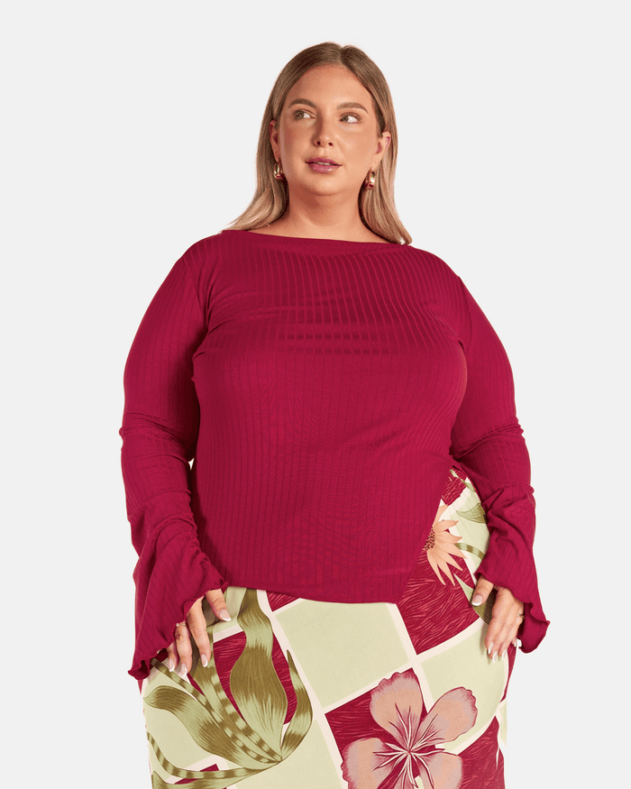 Isla Long Sleeve | Wine