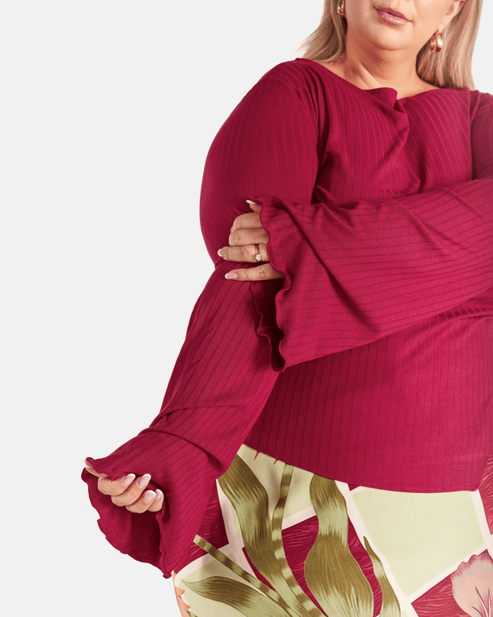 Isla Long Sleeve | Wine