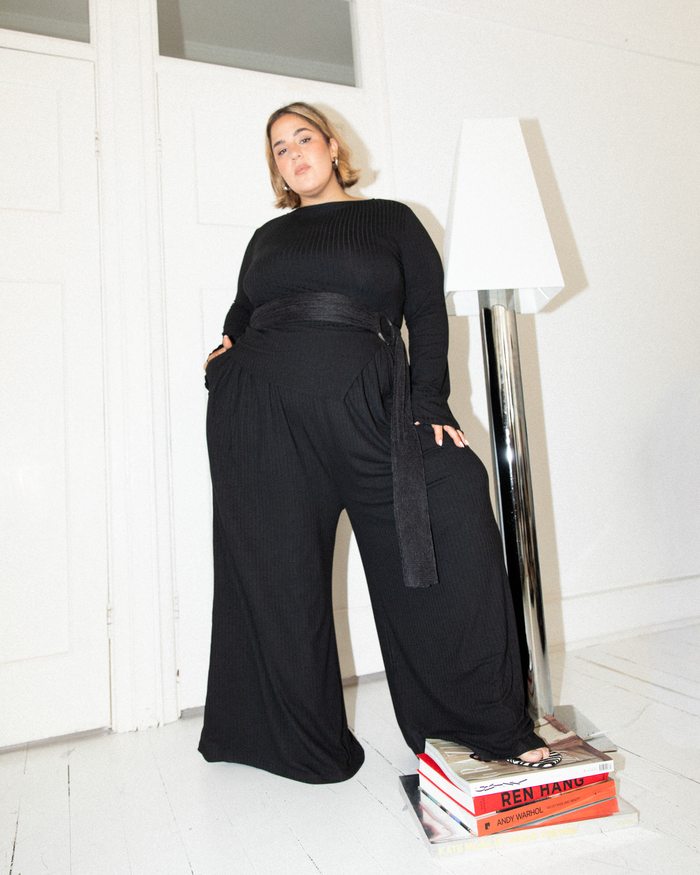 Isla Pants in Black - Wide-Legged Maternity Pants - The Lullaby Club