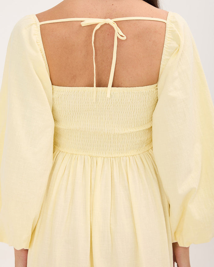 Izzy Maxi Dress in Yellow | Size Inclusive Maternity Wear | The Lullaby Club