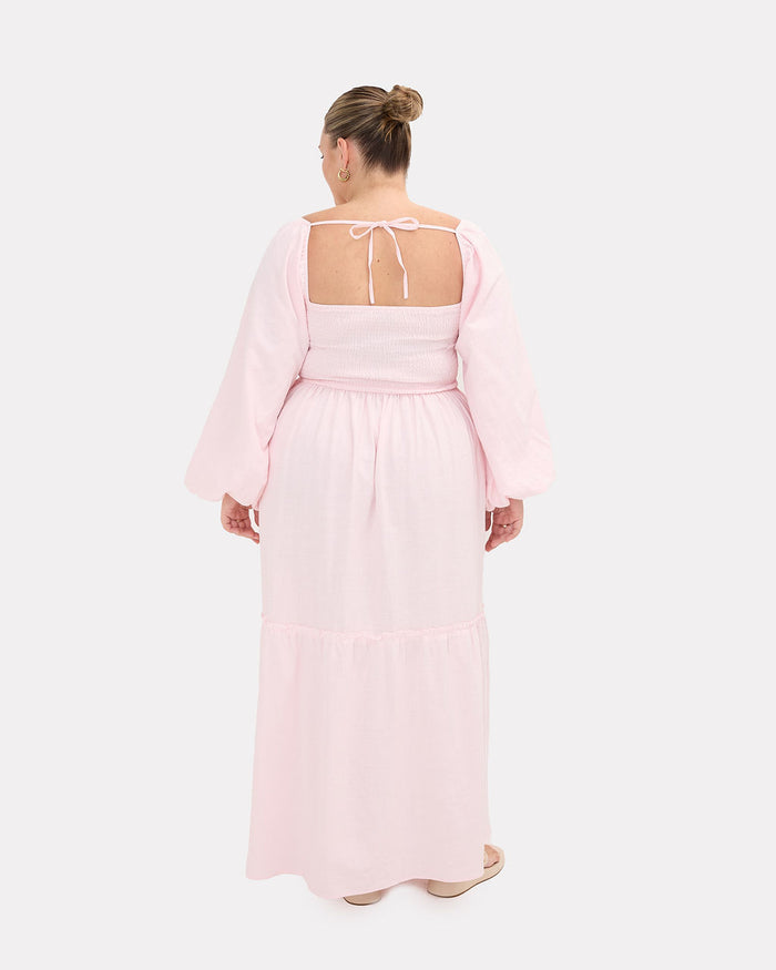 Izzy Maxi Dress in Pink | Pregnancy Wear  | The Lullaby Club