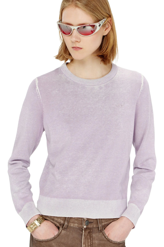 Jumper with faded reverse print