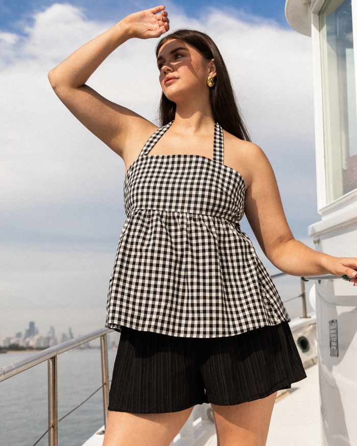 Junie Halter | Black Gingham