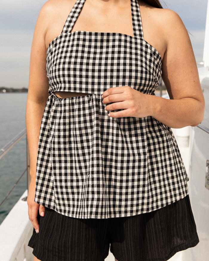 Junie Halter | Black Gingham