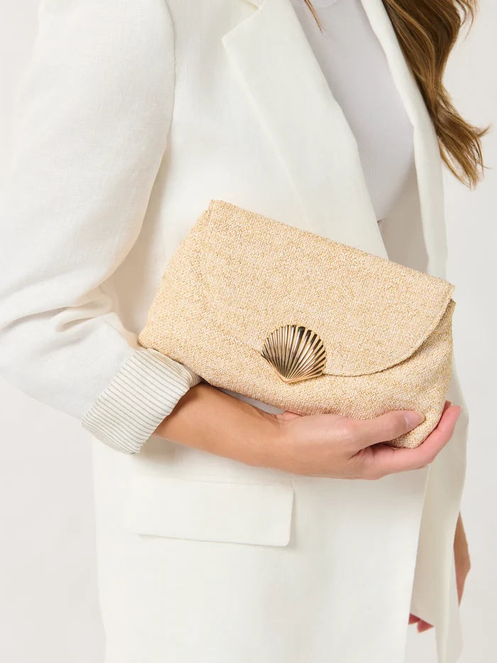Kaia Clutch - Greige Goods