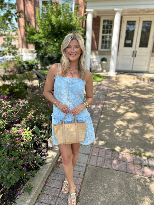 KYLIE EYELET DRESS